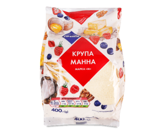 Крупа манна «Премія»® брикет, 0,4кг (0,4кг)