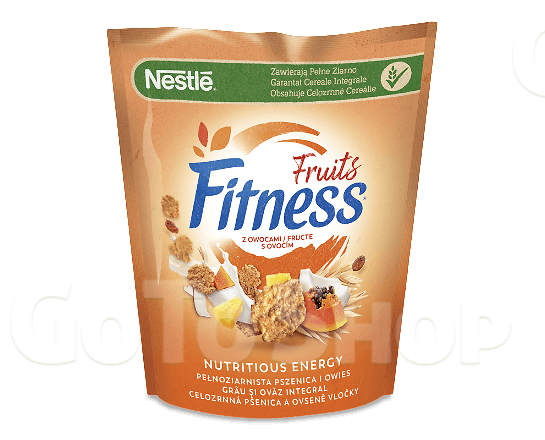 Пластівці Nestle Fitness Fruits з цільної пшениці, 225г
