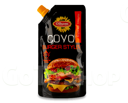 Соус Olkom Burger Style майонезний 30% д/п, 180г