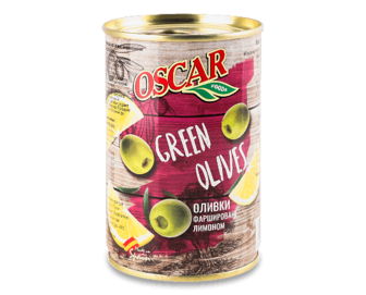 Оливки Oscar фаршировані лимоном, 300г (300г)