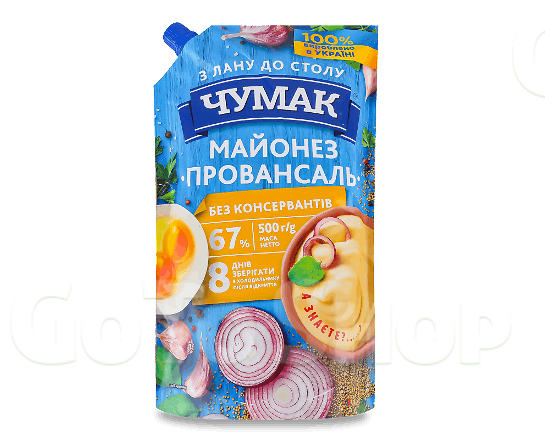 Майонез Чумак Провансаль 67% д/п, 500г