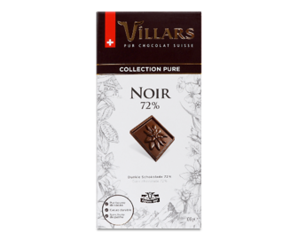 Шоколад Villars какао 72%, 100г