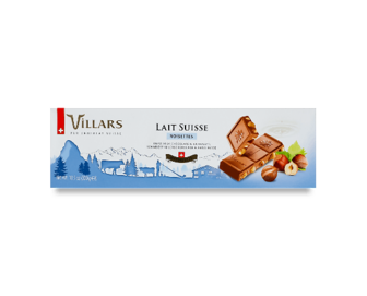 Шоколад молочний Villars з фундуком, 300г