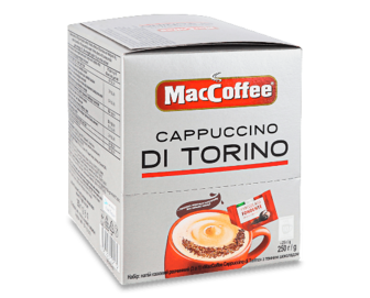 Напій кавовий MacCoffee Di Torino Cappuccino, 10*25г