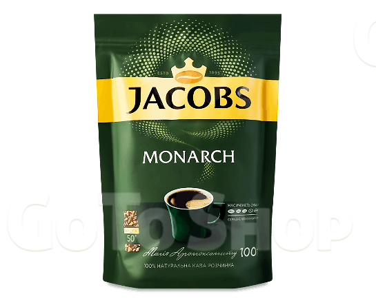 Кава розчинна Jacobs Monarch економ-пакет, 100г