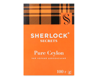 Чай чорний Sherlock Secrets Pure Ceylon, 100г