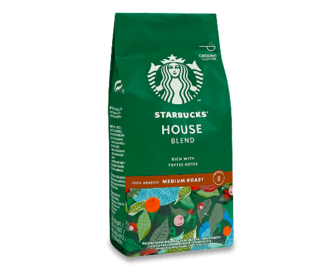 Кава мелена Starbucks House Blend натуральна смажена, 200г