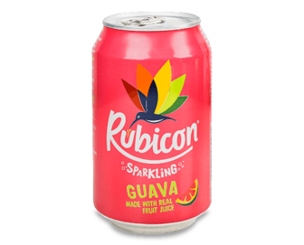 Напій Rubicon Guava сильногазований з/б, 0,33л