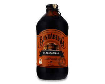 Напій Bundaberg Sarsaparilla безалкогольний сильногазований, 0,375л