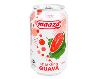 Напій соковий Maaza «Гуава» газований з/б, 0,33л