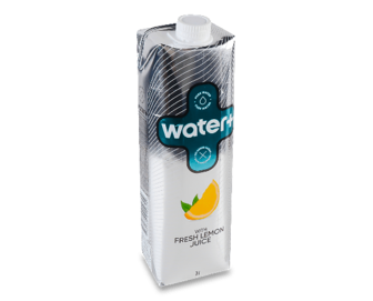 Вода Water+ з додаванням соку лимону негазована, 1л