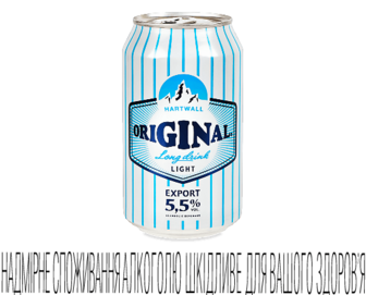 Напій слабоалкогольний Long Drink Gin Light, 0,33л (0,33л)
