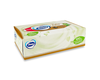 Серветки косметичні Zewa Natural Soft без запаху 4-шарові, 80шт