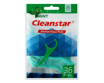 Нитка-флос зубна Cleanstar м'ятна, 36шт