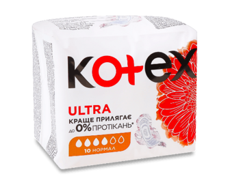 Прокладки гігієнічні Kotex Ultra Normal, 10шт (10шт)