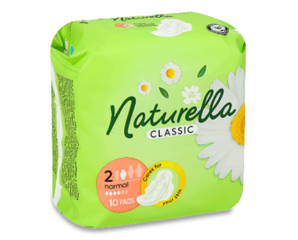 Прокладки Naturella Camomile Normal Single з крильцями, 10шт/уп