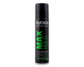 Лак для волосся Syoss Max Hold міні, 75мл