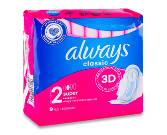 Прокладки гігієнічні Always Classic Maxi Single, 9шт/уп