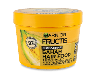 Маска Fructis SupFood «Банан» для сухого волосся, 390мл (390мл)