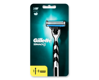 Бритва Gillette Mach 3 з 2 змінними касетами, шт