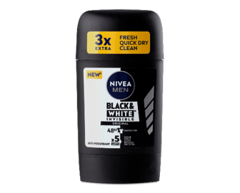 Дезодорант-стік Nivea Men Black&White Invisible Original, 50мл