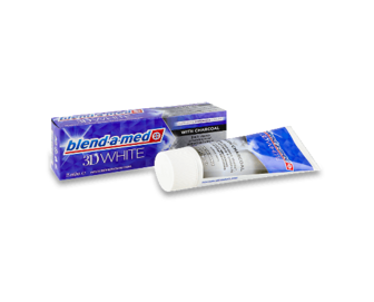 Паста зубна Blend-a-med 3D White З деревним вугіллям, 75мл