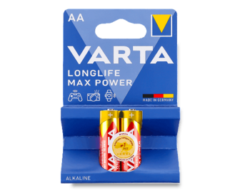 Батарейка Varta Longlife Max Power AA, 2шт/уп