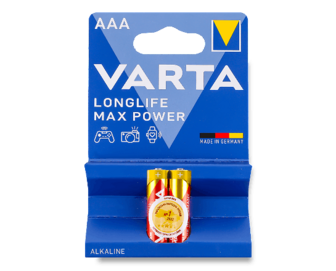 Батарейка Varta Longlife Max Power AAA, 2шт/уп