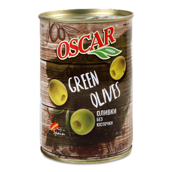 Оливки Oscar без кісточки 400г
