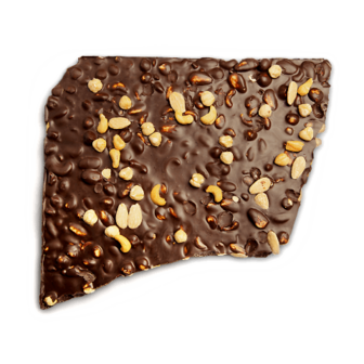 Шоколад чорний з карамелізованим лісовим горіхом 100г