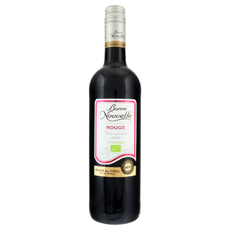 Напій безалкогольний на основі вина Bonne Nouvelle органічний червоний напівсолодкий 0,75л