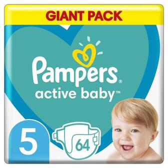 Підгузки Pampers Active Baby Розмір 5 (11-16 кг), 64 шт 64шт/уп