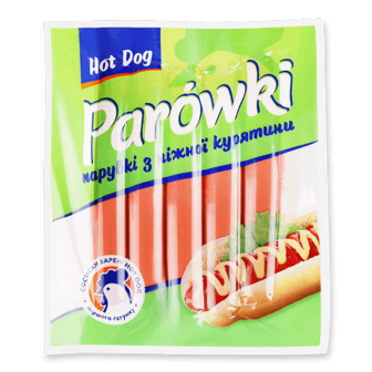 Сосиски Parowki Hot Dog п/а 1 ґ в/у 100г