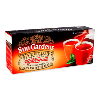 Чай чорний Sun Gardens «Щоденний ароматний» дрібнолистовий 25*2,2г
