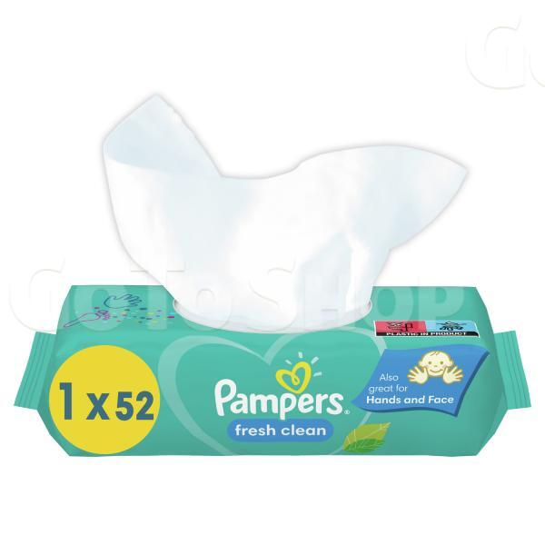 Серветки вологі Pampers Fresh Clean дитячі 52шт