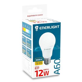 Лампа світлодіодна ENERLIGHT A60 12Вт 3000K E27 шт
