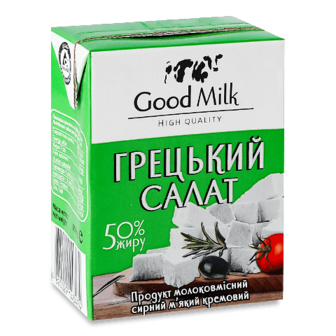 Продукт сирний Good milk Грецький салат 50% 200г