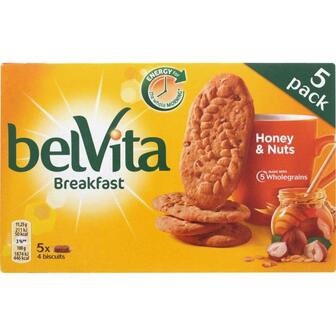 Печиво BelVita з медом і горіхами 225г