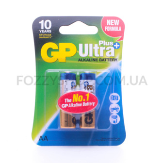 Батарейки GP Ultra + Alkaline AA LR6 2шт/уп