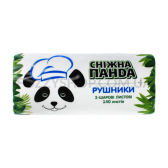 Рушники Сніжна панда 140ліс 2 шари шт