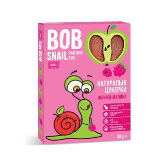 Цукерки Bob Snail натуральні яблучно-малинові 60г