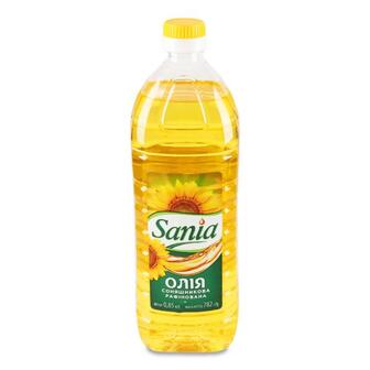 Олія соняшникова Sania рафінована 850мл