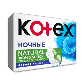 Гігієнічні прокладки Kotex Natural Night 6шт