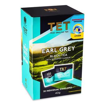 Чай чорний ТЕТ Earl Grey з бергамотом 20*2 г