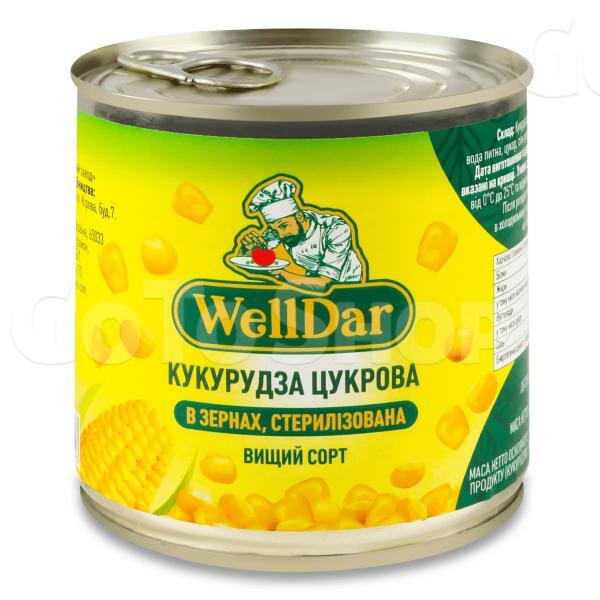 Кукурудза WellDar цукрова в зернах 425мл