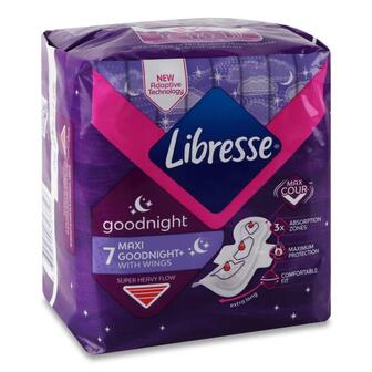 Прокладки Libresse Goodnight Maxi 7 шт.