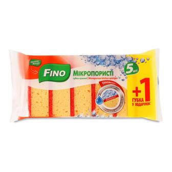 Губки кухонні Fino Мікропористі 5+1 6шт