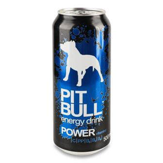 Напій енергетичний Pit Bull Power б/а сил/газ з/б 500мл