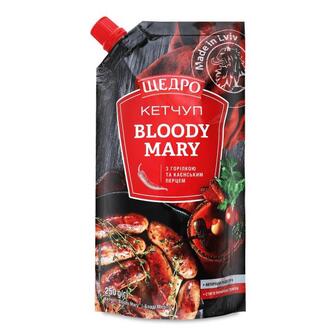 Кетчуп Щедро Bloody Mary д/п 250г