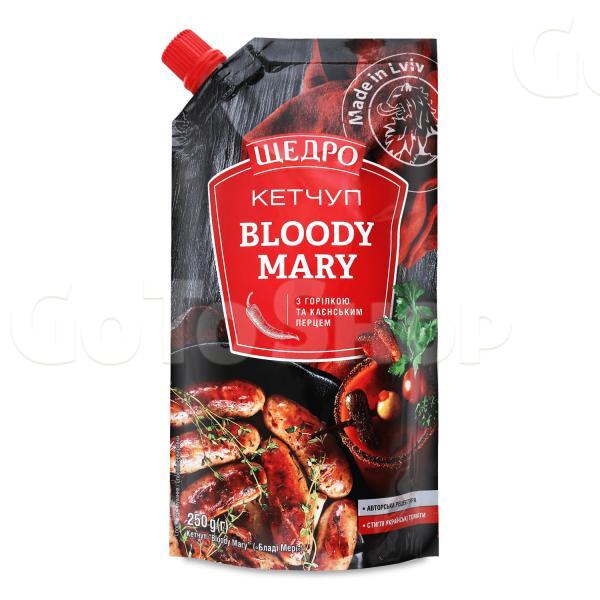 Кетчуп Щедро Bloody Mary д/п 250г